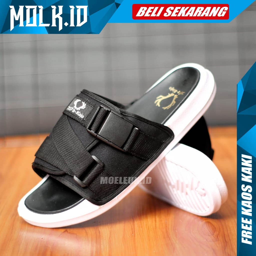 MOLK|Sendal Slop Pria Sandal Slide Pria Original Distro Fashion Simple Casual Selop Santai Laki Laki