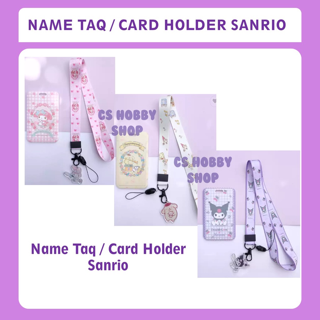 

Card Holder Name Taq Sanrio My Melody Kuromi Pompurin