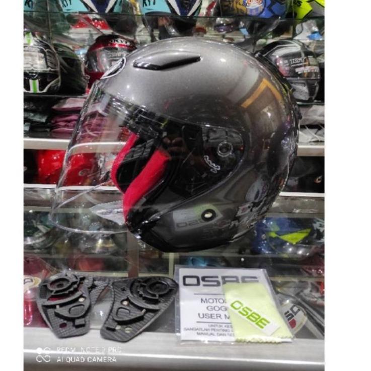 Baru Berkualitas kaca venom open flat visor helm KYT DJ maru  bonus rachet