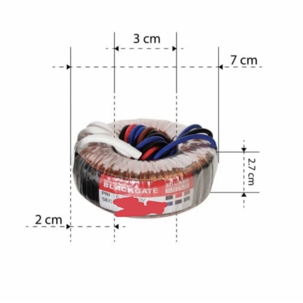 Trafo Toroid Donat 1.5A CT 15V Black Gate Bombardir