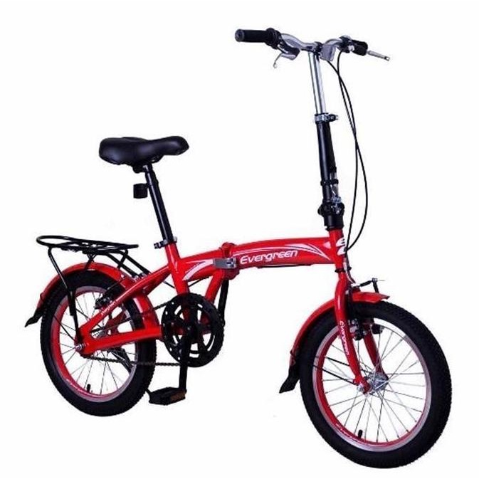 Promo  [BISA COD] Sepeda Lipat 16 Anak & dewasa Evergreen TERLARIS TERPERCAYA ORIGINAL