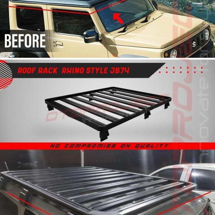TERMURAH ROOF RACK JIMNY JB74 RHINO STYLE