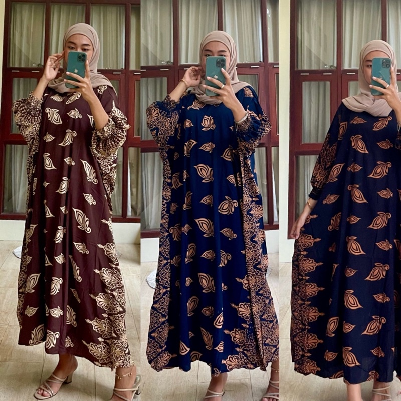 KAFTAN MERAK BILION KAFTAN MOZZA MAXY DRESS SUPER JUMBO LD 150 Daster Jumbo LD 130 Busui Friendly ET3