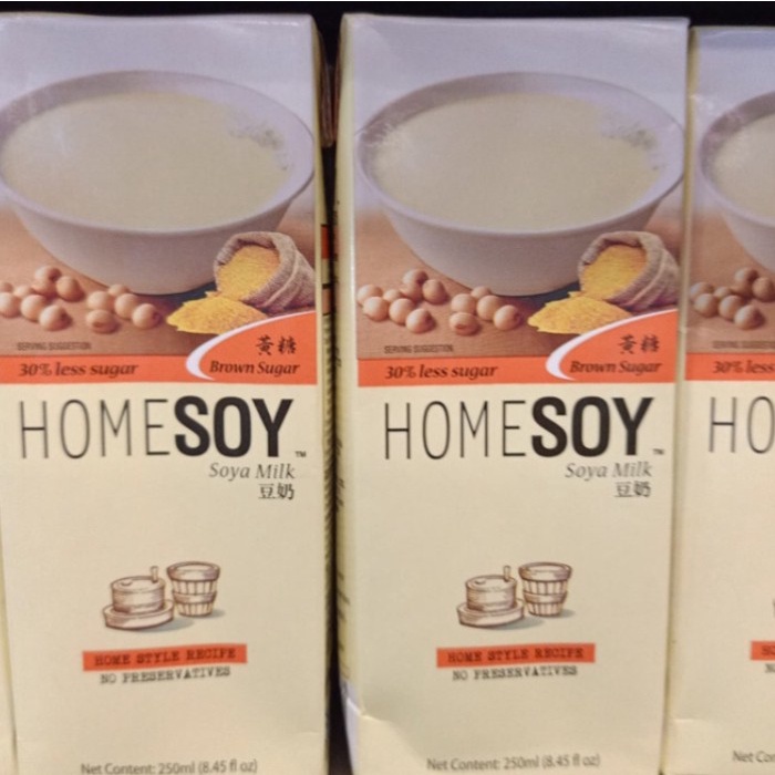 

Homesoy soya milk brown sugar 3% less sugar 250ml