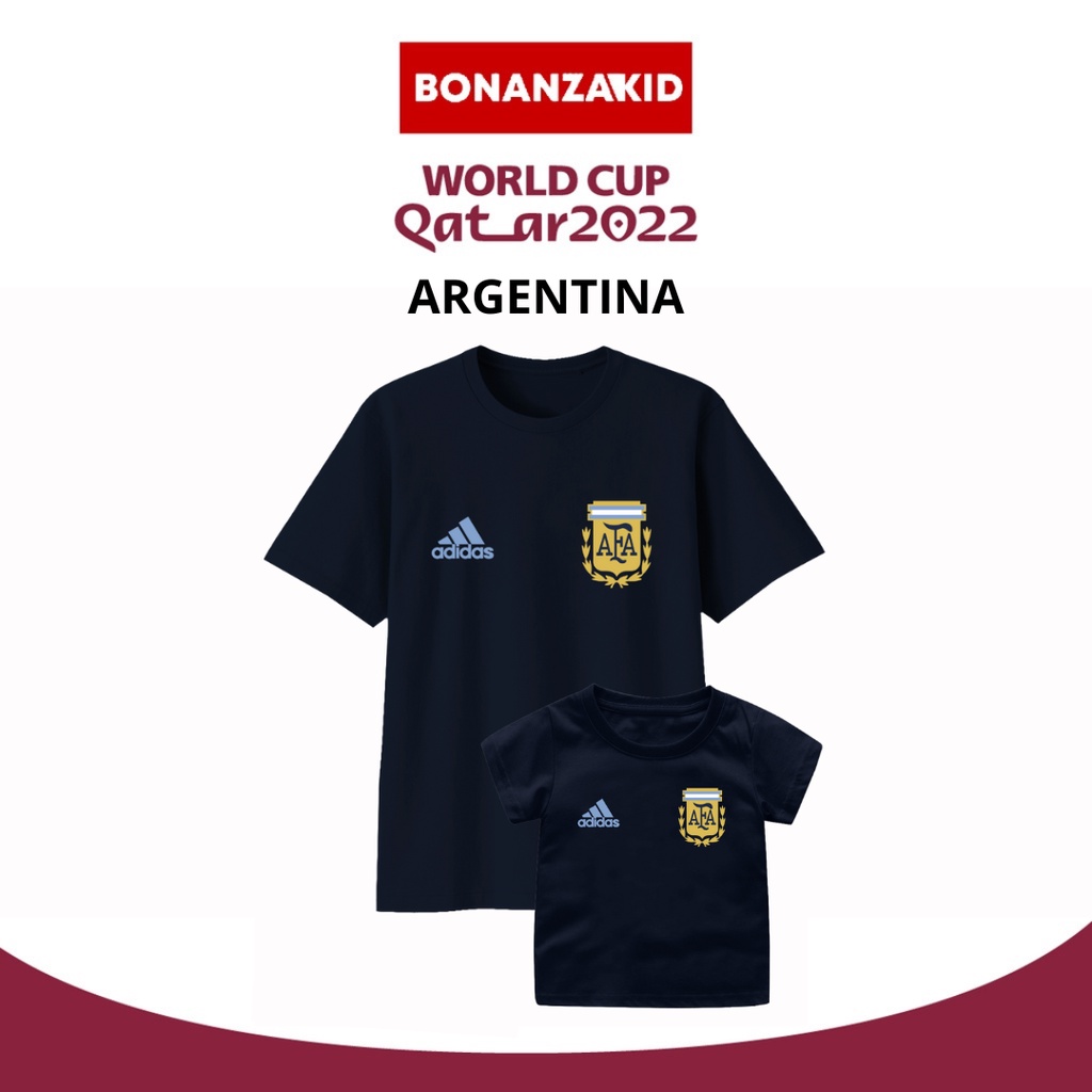 Baju Bola Kaos Bola Argentina Size Bayi Sampai Dewasa Bahan Katun Combed 30s