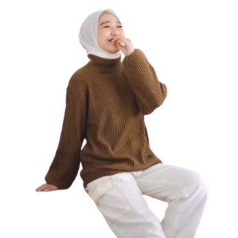 ZAHRA - Atasan Wanita Oversize Rajut Halus Ballon Knit BAYONETA SWEATER