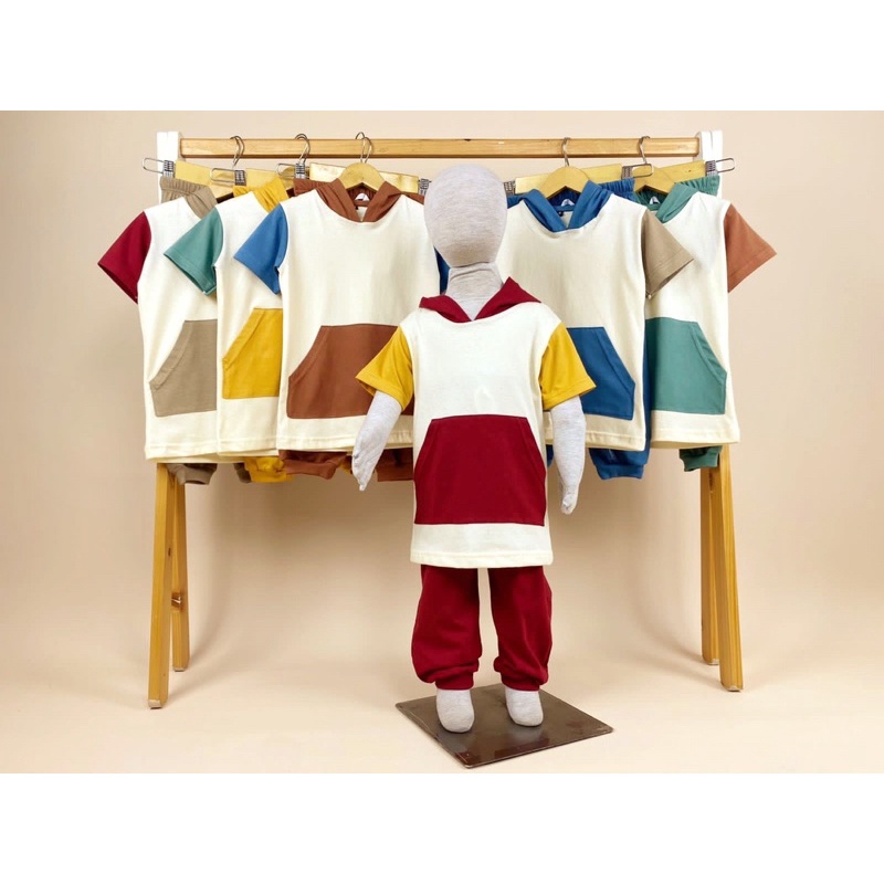 RACHIDKIDS / SETELAN HOODIE ANAK / HOODIE POCKETY SET