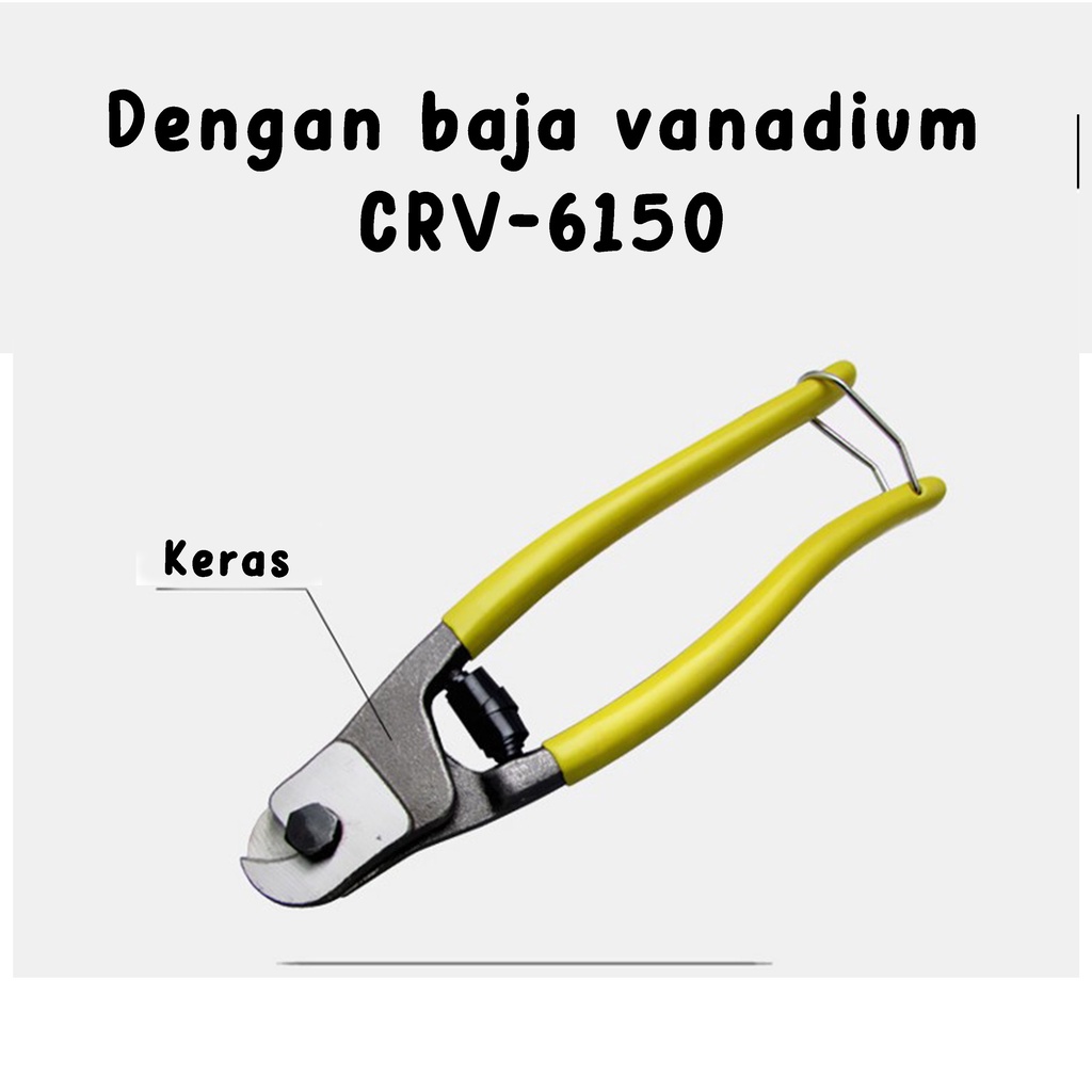 Hand Wire Cable Cutter Tang Potong Pemotong Kabel Kawat