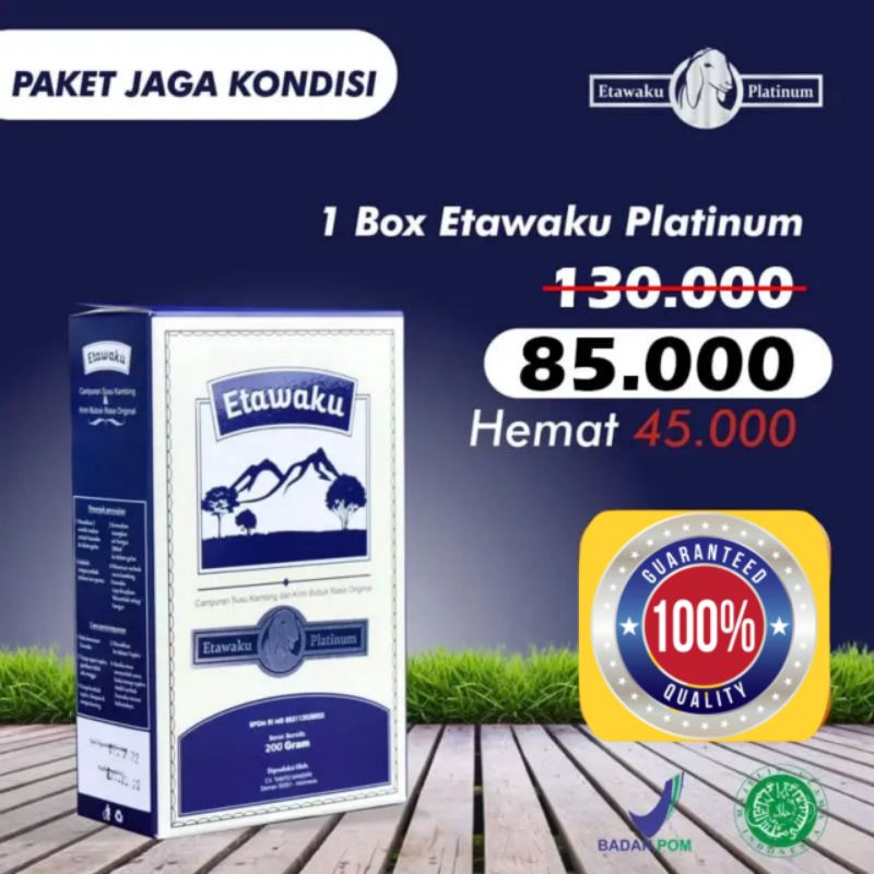 

Paket Jaga Kondisi (1 Box) ETAWAKU Platinum - Susu Kambing Murni & Krimer Bubuk Asli