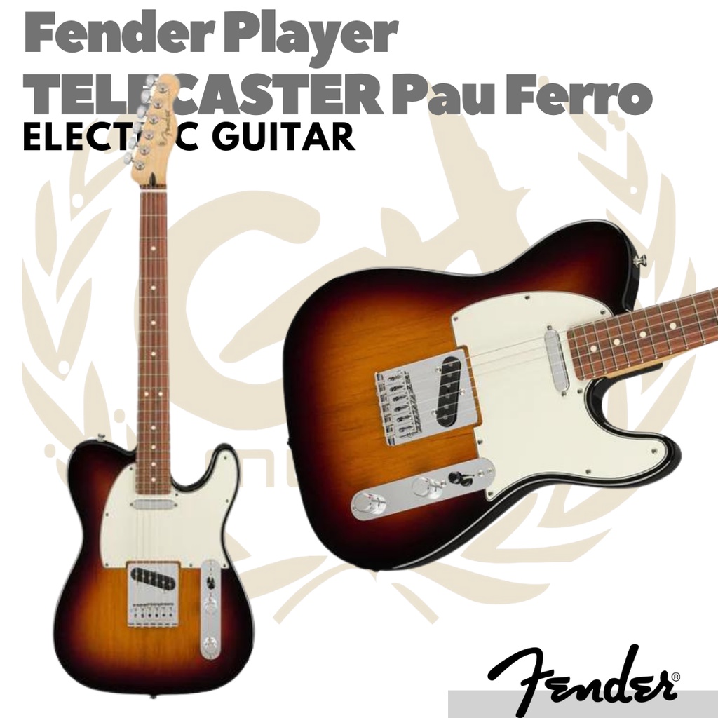 Fender Player Telecaster Electric Guitar, Pau Ferro FB | Gitar Listrik Elektrik