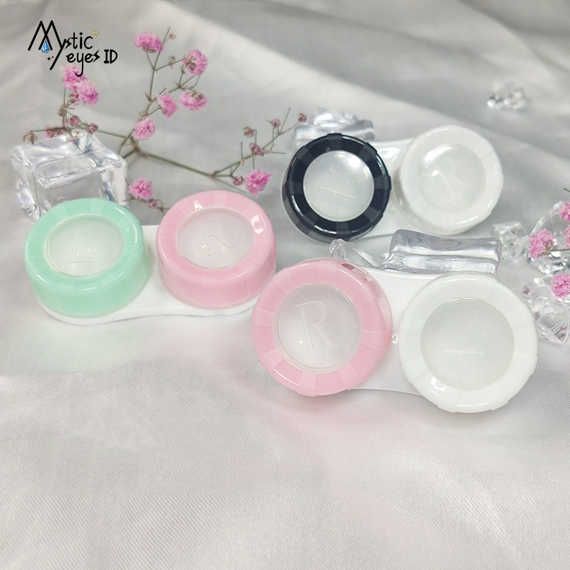 Portable Contact Lens Box Case For Eyes Care Kit Makaroni Softlens Case / Case Soflens / Kontak Lensa Case