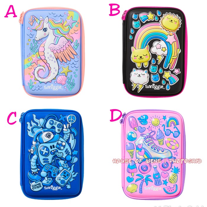 

SMIGGLE OH YEAH HARDTOP PENCIL CASE ORIGINAL - TEMPAT PENSIL SMIGGLE