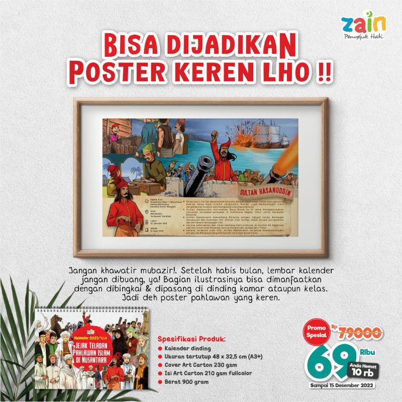 

Zain Kalender Anak Islami 2023JEJAK TELADAN PAHLAWAN ISLAM DI NUSANTARA