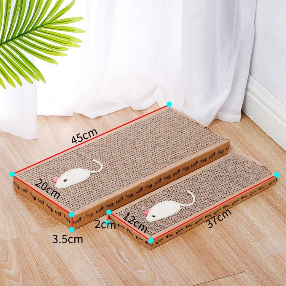 [Elegan] Papan Garukan Kucing Bergelombang Kertas Lantai Sofa Abreaction Couch Cat Scratcher