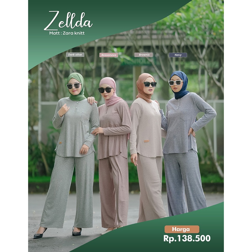 ZELLDA ONE SET BY GHINA FASHION | ONE SET KNITT ADEM