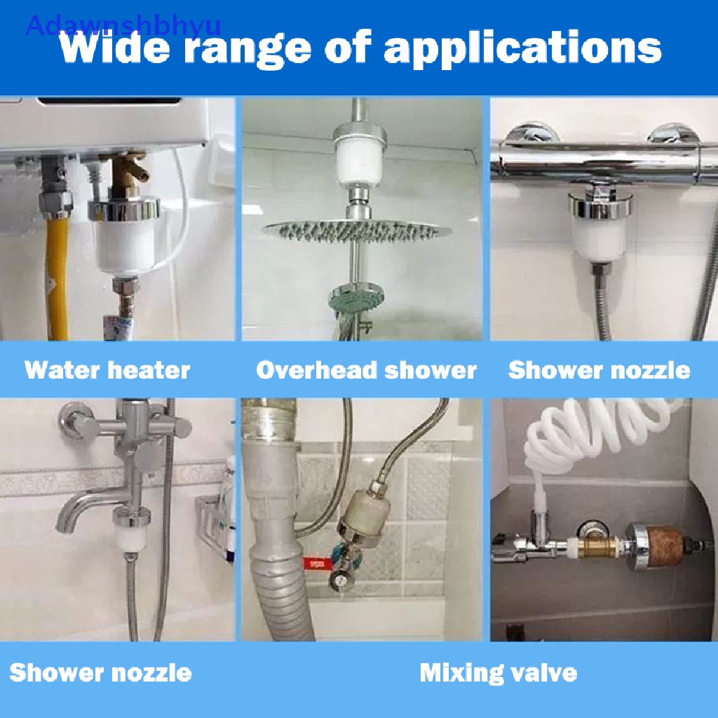 Adhyu Universal Shower Filter PP Kapas Rumah Tangga Dapur Pemurnian Kran Accessor ID