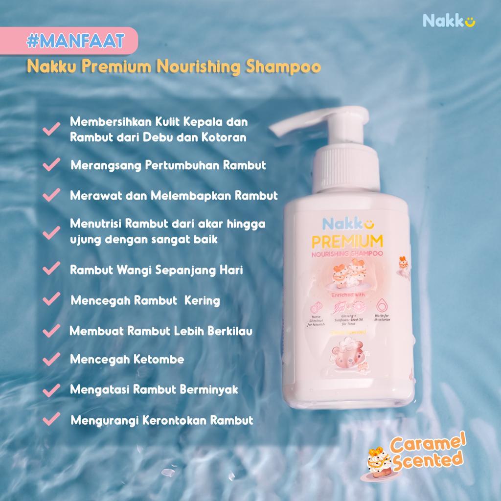 Nakku Premium Nourishing Shampoo - Shampo Penyubur Rambut Bayi dan Anak n