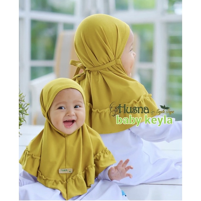 [ORI HUSNA] Jilbab Anak Baby Keyla ori by Husna