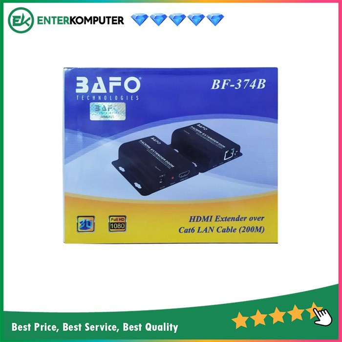 Bafo HDMI Extender over CAT 6 200 Meter - BF- 374B