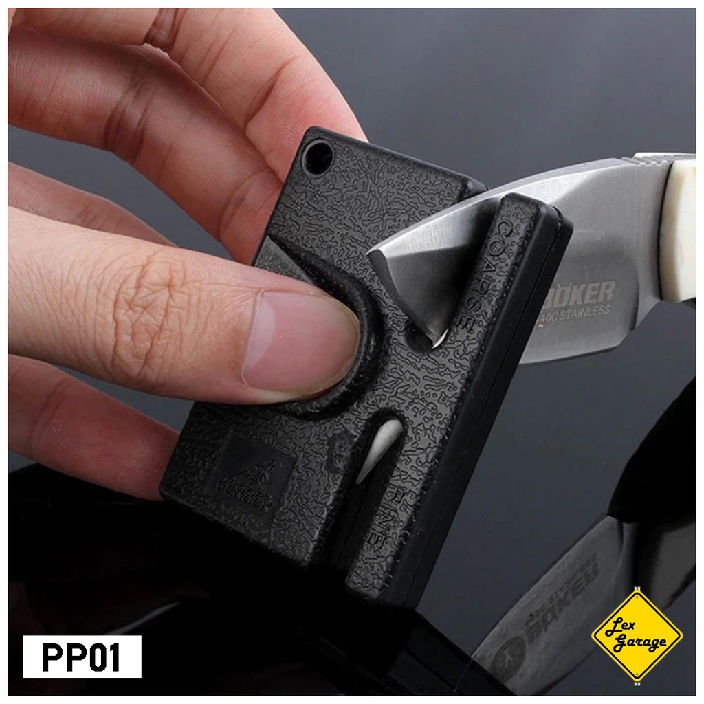 Alat Asahan Pengasah Pisau Gunting Stainless Baja Knife Sharpener