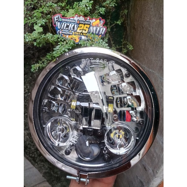 lampu daymaker cb 5.75 daymaker cb batok L2G set lampu daymaker cb 5.75 inch 16 led