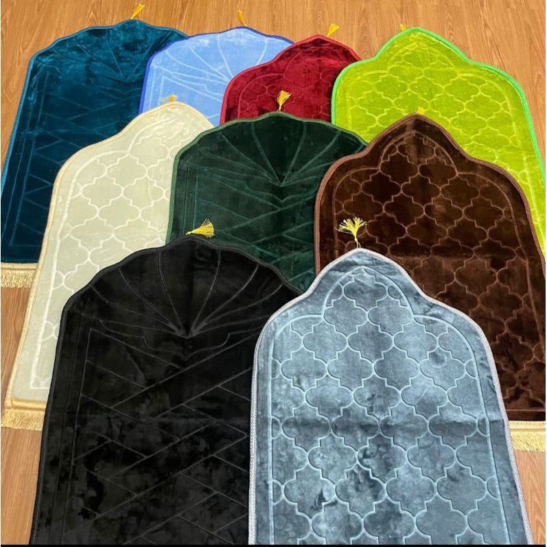 Sajadah Tebal Dan Empuk Polos Embos Sejadah Turki Super