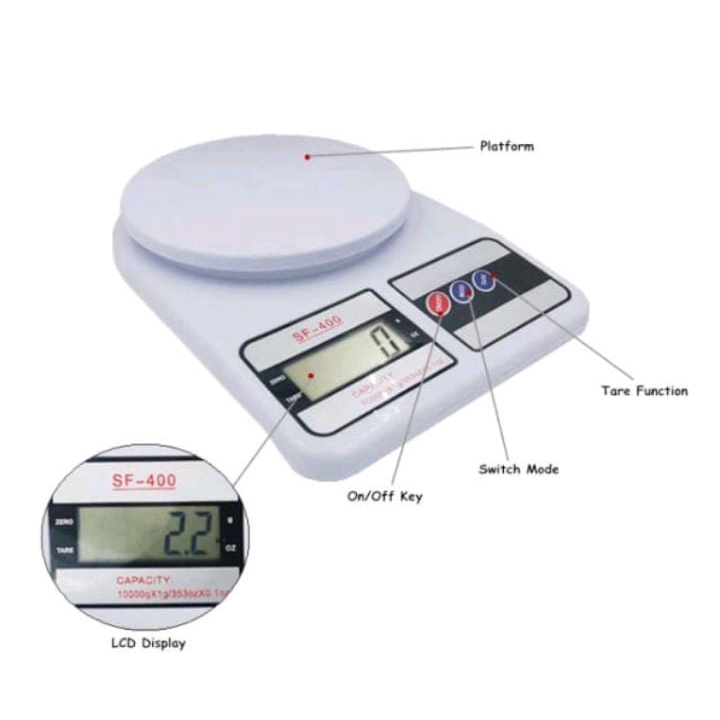 Timbangan dapur kue digital 10kg GSE SF400  - timbangan gram barang Murah