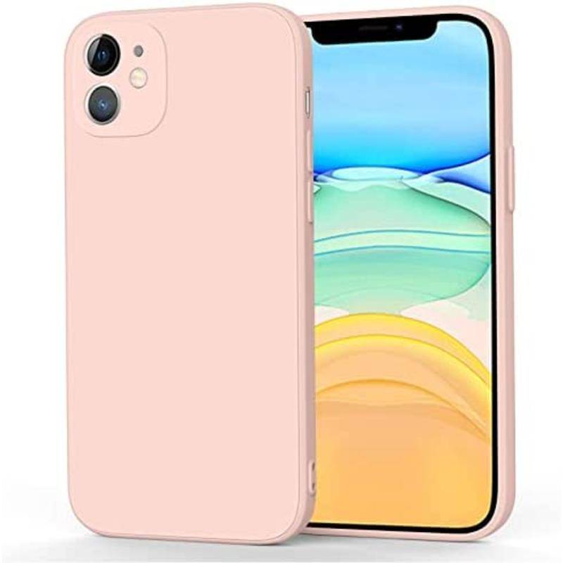 IPHONE Untuk iPhone11 1.12 13 14 Pro Max Plus Cases Penutup Bumper Silikon Cair Tahan Guncangan Dengan Lapisan Microfiber Untuk iPhone11