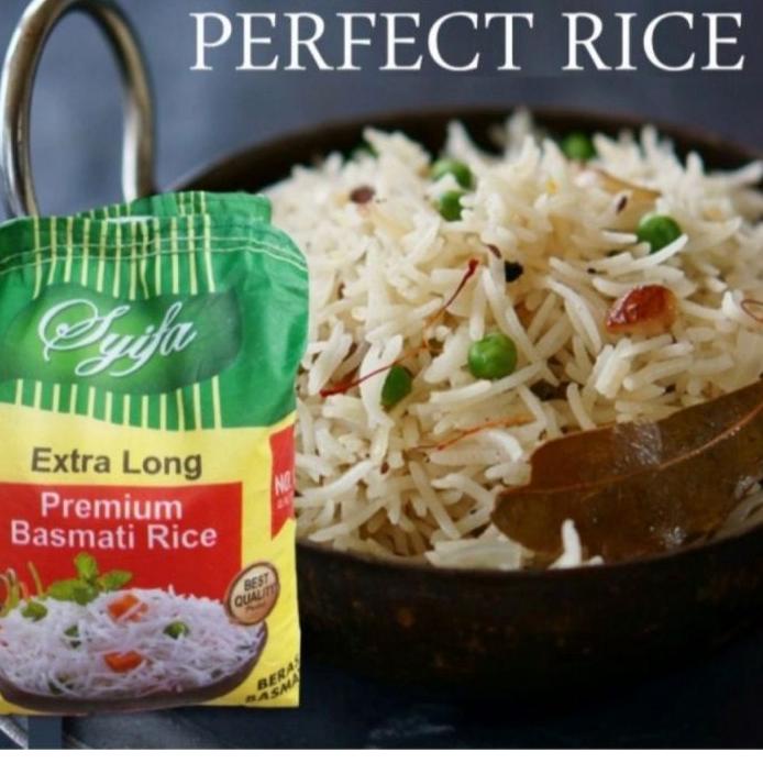 

Original Beras Basmati Rice Abukass 1kg - Beras Basmati Abu kass Syifa Moafaq 1kg (100% ORGANIC) grosir