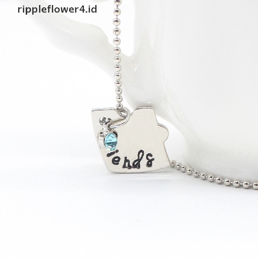 {rippleflower4.id} Korea Fashionable Wanita Kalung Rantai 3biji Set Best Friend Persahabatan Pendan~