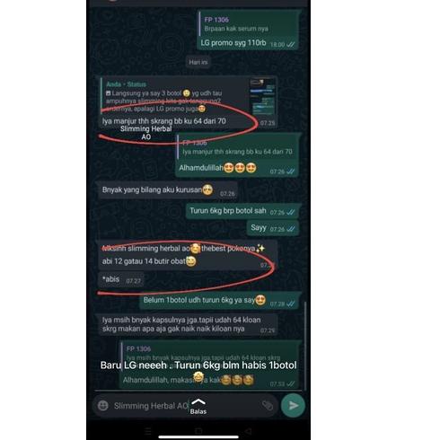 [L-6O ❤] SLIMMING HERBAL AO ISI 15 KAPSUL || PELANGSING AMPUH || PELANGSING BADAN || PELANGSING HERB