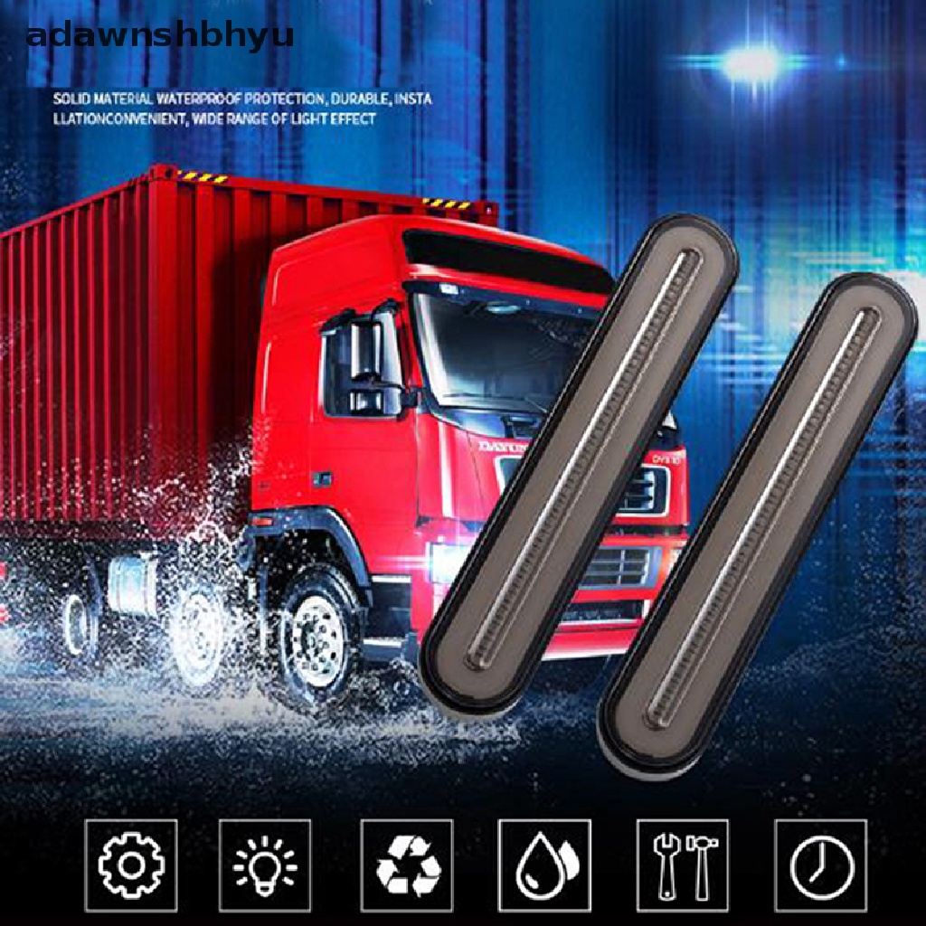 Adawnshbhyu 3in1 Neon LED Trailer Lampu Rem Truk Rem Stop Light Lampu Sinyal 12-24V ID