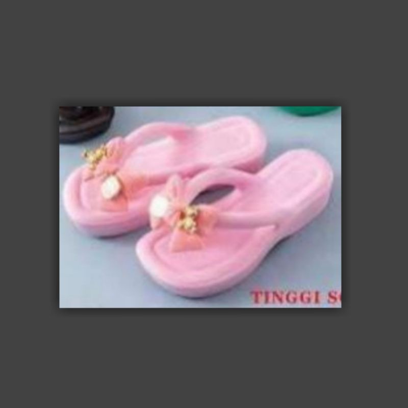 Sandal Jepit Jibbits Bear Bangkok Wedges High Quality S2