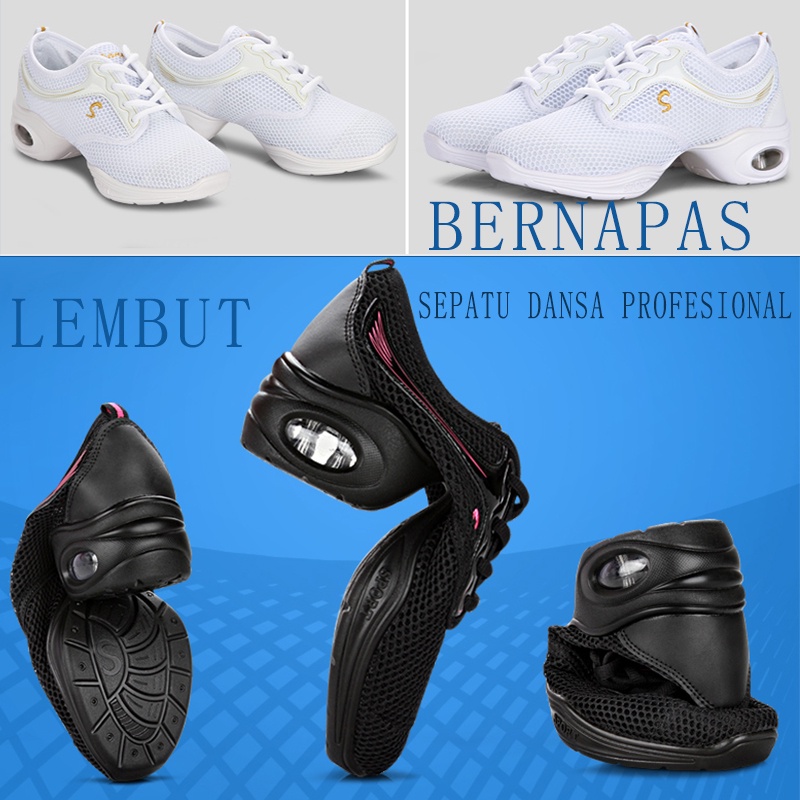 【COD】Sepatu Dansa Latin Sepatu Line Dance Casual sepatu Wanita Sepatu Dansa sepatu olahraga uk 36-41