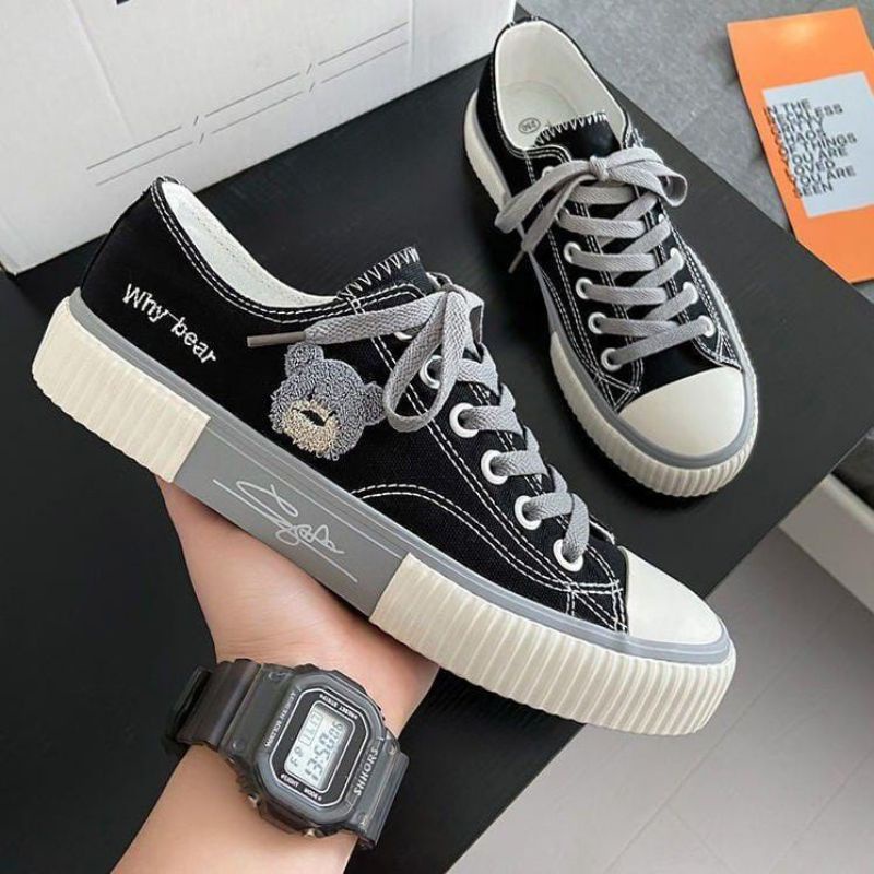 DS Sepatu Sneakers Wanita Kanvas Ala Korea BR01