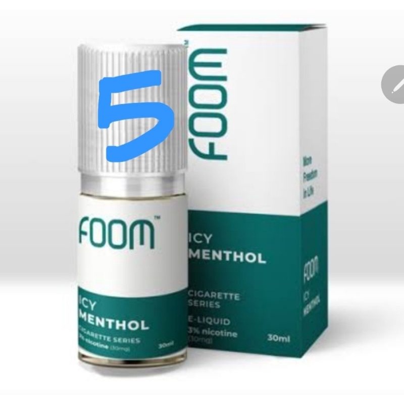 30ml 50 m icy menthol fom foom salt liquid ice