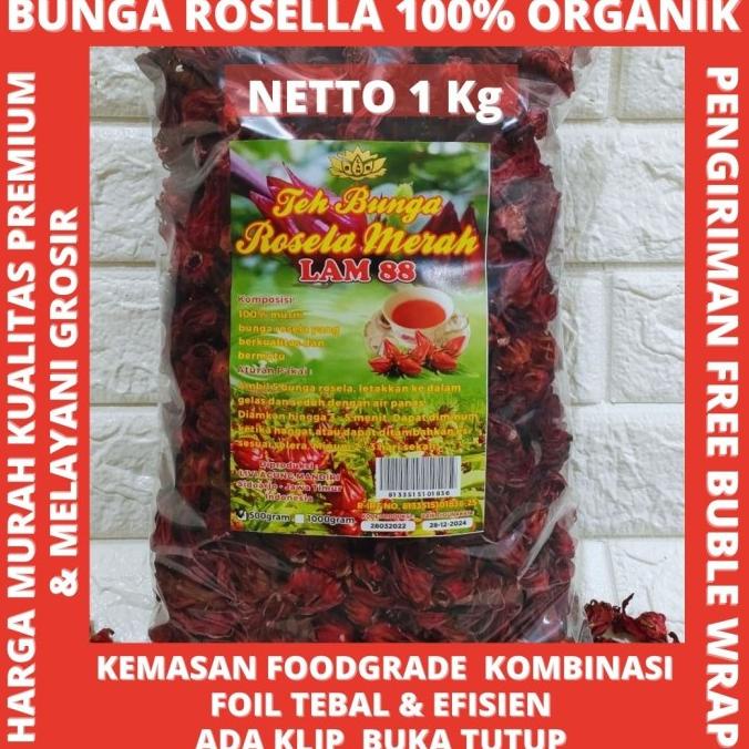 

bunga rosela merah 1 kg berkwalitas dan murah