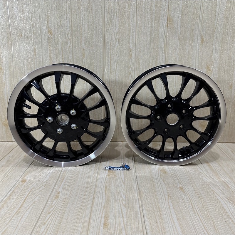 Rims Velg Ori Original Vespa Sprint Euro Black Primavera LX S Ring12 R12