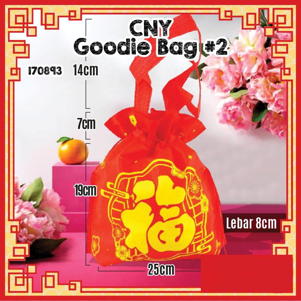 

NEW // GOODIE BAG IMLEK / TAS PACKAGING HAMPERS SOUVENIR MERAH SINCIA CNY SERUT/6PCS