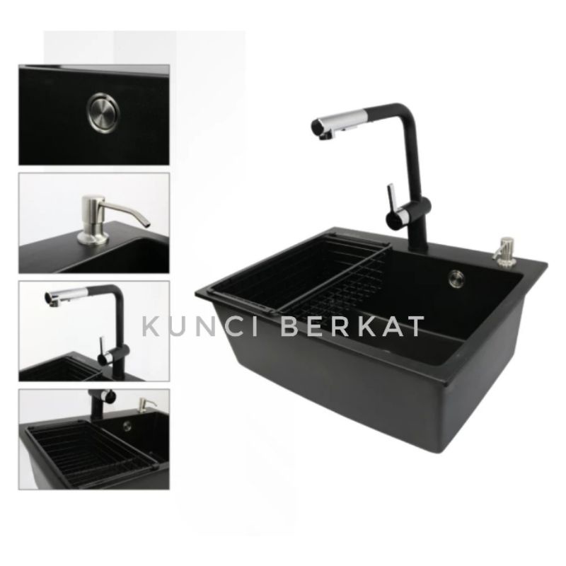 Bak Cuci Piring Granite 6146/Kitchen Sink Granit 1 Lubang