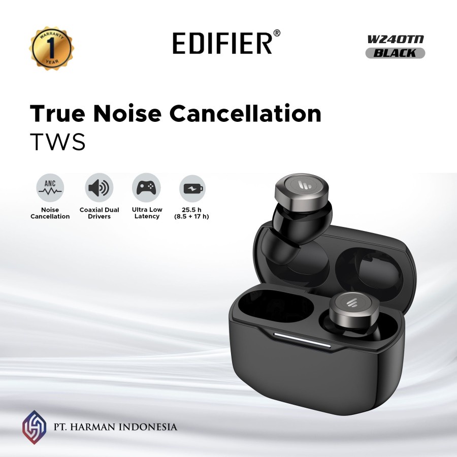 Edifier W240TN True Wireless Noise Cancellation In-Ear Headphones