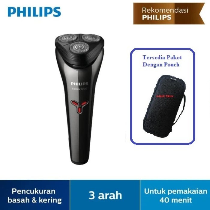 PHILIPS SHAVER ELECTRIC S1301/02 S1301 PENCUKUR LISTRIK S 1301