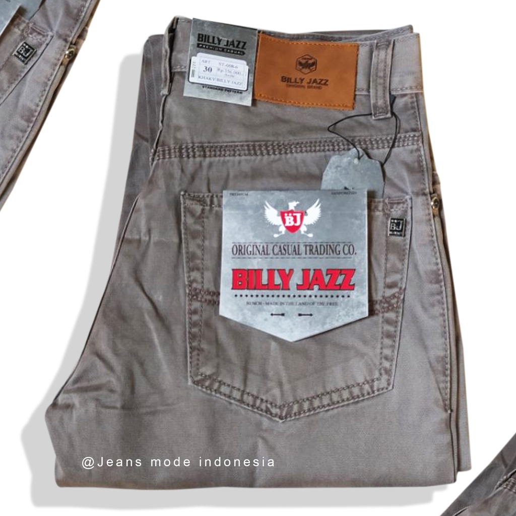 Promo Celana Kanvas Panjang Pria chinos Standar Original Billy Jazz Kualitas Celana CARDINAL Casual Panjang