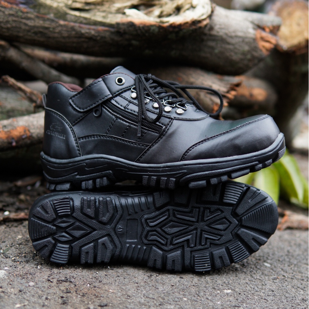 Sepatu Safety Pria Ujung Besi Boots Morisey Pendek Boot Sefty SEPATU SAFETY SEMI BOOTS PRIA