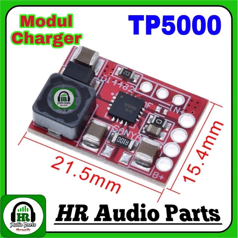 TP5000 Modul Charger DC 4.5V - 9V 4.2V / 3.6V 1A Littium Ion Baterai