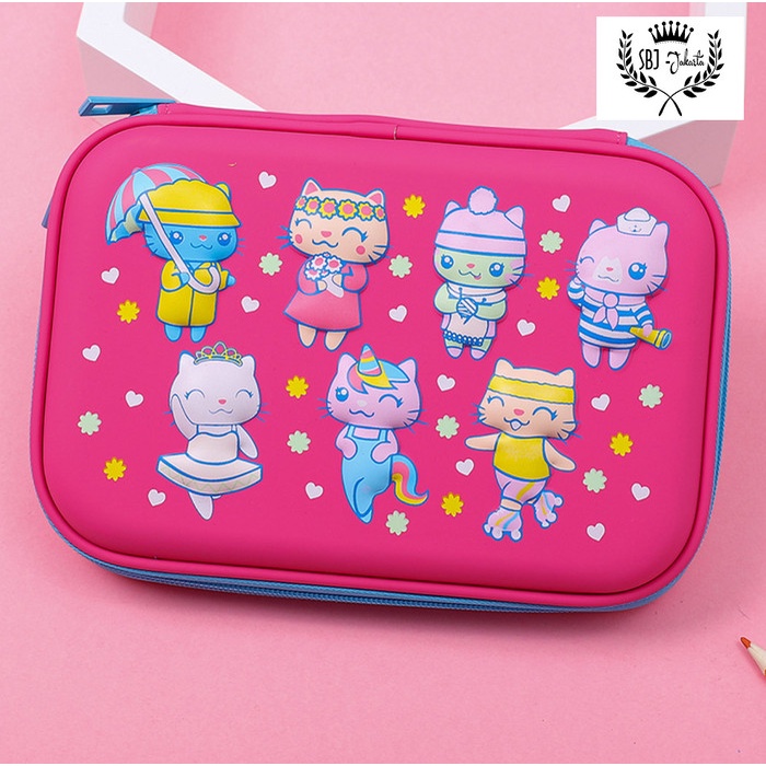 

Tempat Pensil Tempat Pensil Kotak Pensil Model Smiggle Lookalike Kittycorn Unicorn - Kitty Red