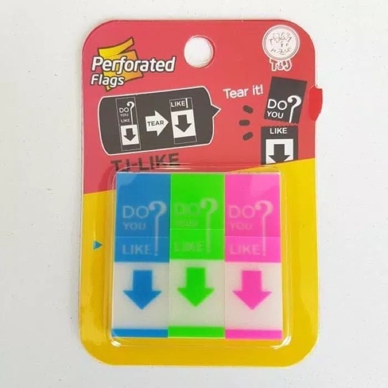 

KERTAS PENANDA/TOM&JERRY LABELS PERFORATED FLAGS TJ DO YOU LIKE