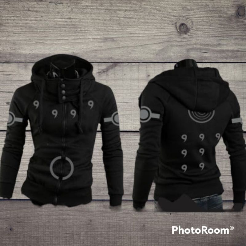 JAKET SWEATER HOODIE ANAK COSPLAY PRIA WANITA STYLE HI-NECK ANIME NARUTO RIKUDO SENNIN MURAH KEREN L