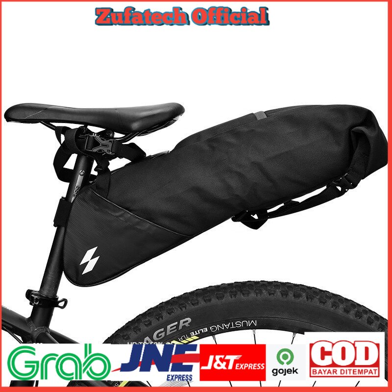 SAHOO Tas Sadel Sepeda Bicycle Waterproof Bag 10L - 131414-B - Black