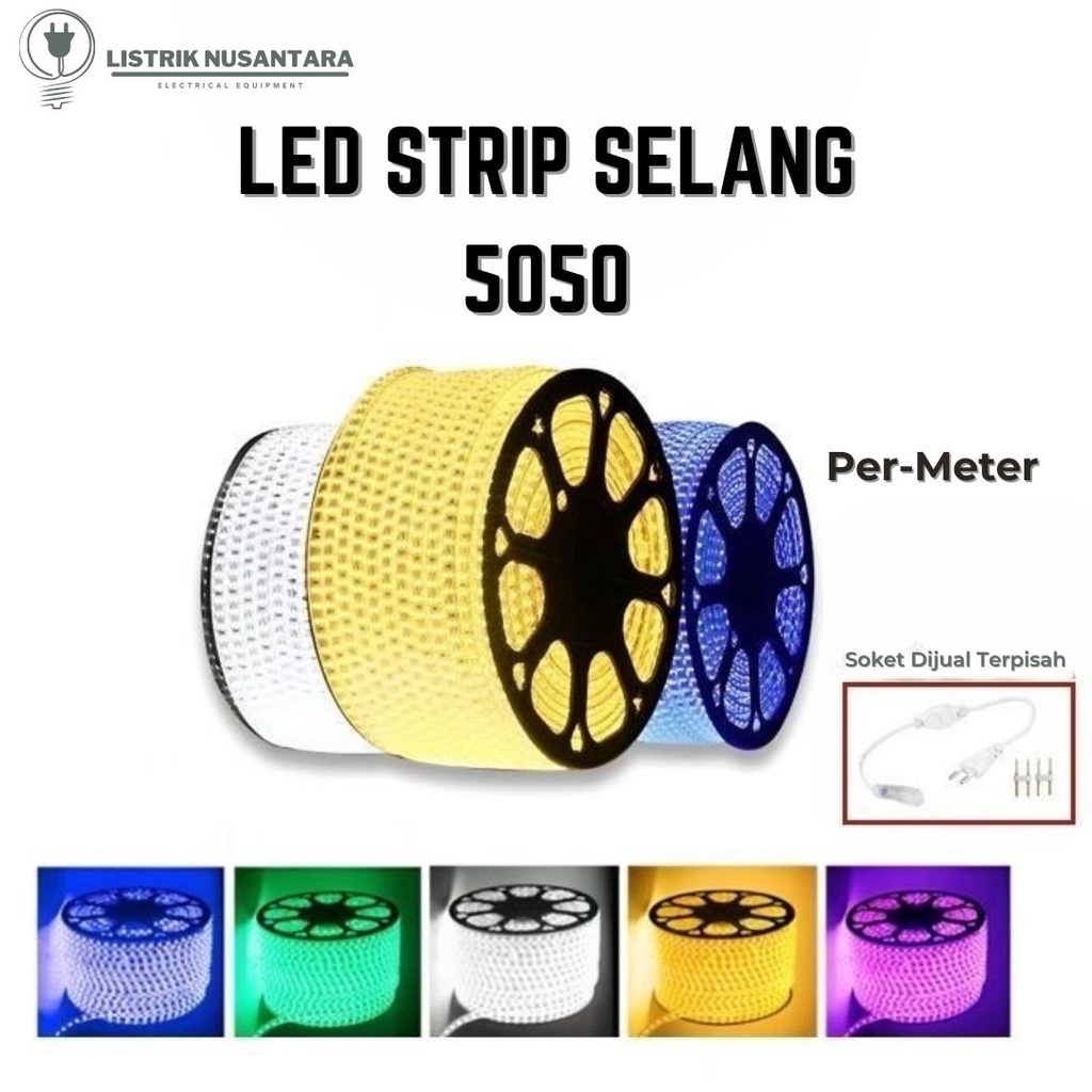 Jual Lampu Led Strip Selang Smd Ac V Meteran Indoor Outdoor